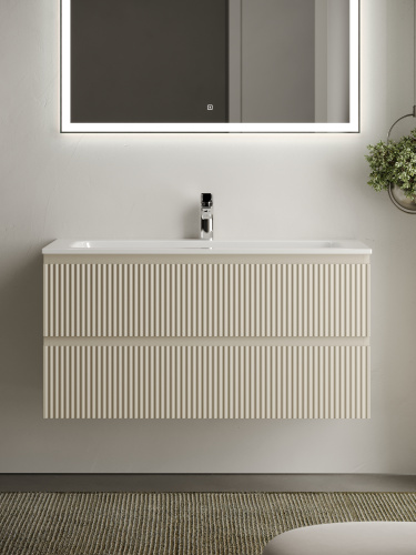 Тумба под раковину Sancos SNOB R SNR100CE 100х45х50 подвесная цвет бежевый - фото 4